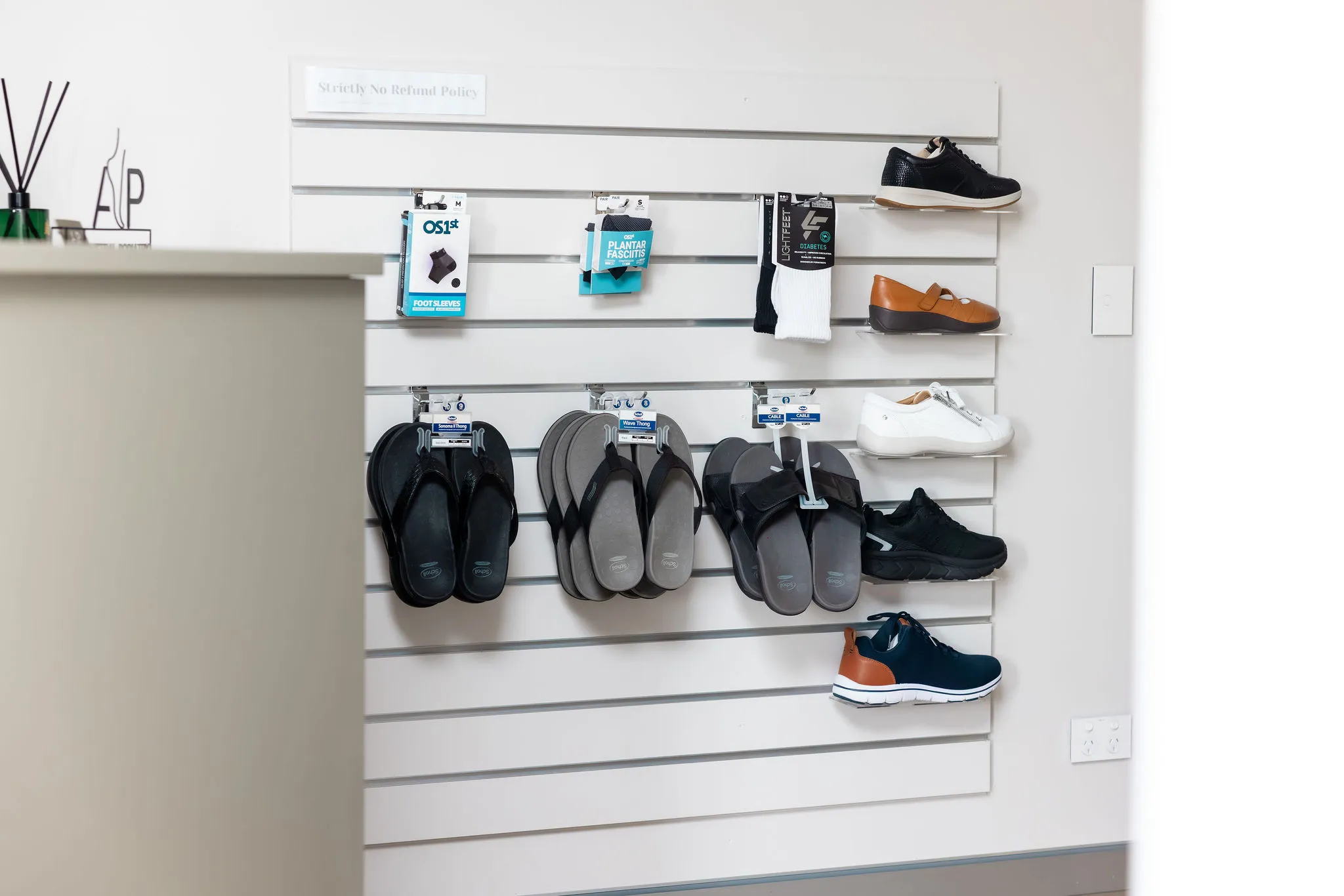 reception area of austral podiatry clinic, nsw